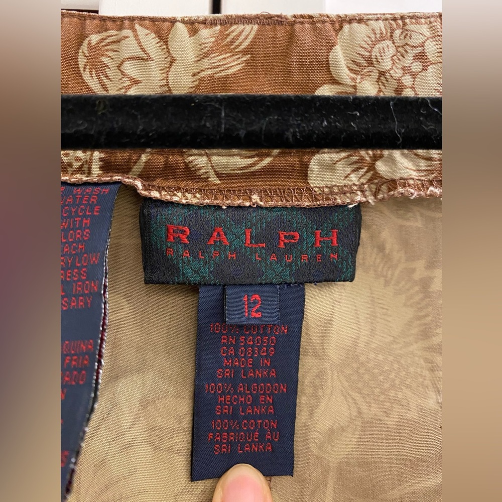 RALPH Ralph lauren - Cargo capri pants - size 12 - floral pattern - Picture 5 of 5